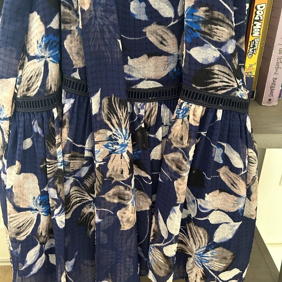 Eliza J Navy Floral Maxi Dress - Picture 8 of 11